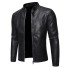 Herren Lederjacke schwarz 1