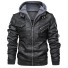 Herren-Lederjacke schwarz