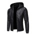 Herren Lederjacke schwarz 2