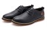 Herren-Lederstiefeletten J2125 schwarz