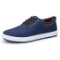 Herren-Leinenschuhe – Sneakers J2165 blau