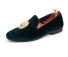 Herren-Loafer aus Wildleder J2671 grün