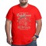 Herren-Motorrad-T-Shirt T2212 rot