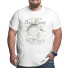 Herren-Motorrad-T-Shirt T2212 weiß