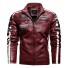 Herren-Motorradjacke aus Leder 1