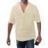 Herren-Poloshirt mit Kapuze F600 beige