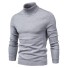 Herren-Rollkragenpullover F171 hellgrau