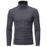 Herren-Rollkragenpullover F172 dunkelgrau