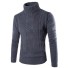 Herren-Rollkragenpullover F21 dunkelgrau