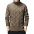 Herren-Rollkragenpullover F213 braun