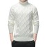 Herren-Rollkragenpullover F213 weiß