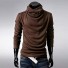 Herren-Rollkragenpullover F265 braun