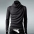 Herren-Rollkragenpullover F265 dunkelgrau