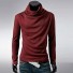 Herren-Rollkragenpullover F265 dunkelrot