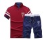 Herren-Set – T-Shirt und Shorts rot