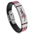 Herren-Silikonarmband H628 rosa