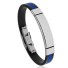 Herren-Silikonarmband H629 blau