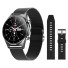 Herren-Smartwatch mit Ersatzarmband K1296 schwarz