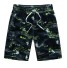 Herren-Strandshorts mit Palmen J1501 grün