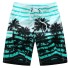 Herren-Strandshorts mit Palmen J2762 blau