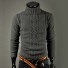 Herren-Strickpullover J1557 dunkelgrau