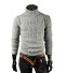 Herren-Strickpullover J1557 hellgrau