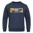 Herren-Sweatshirt mit Automotiv dunkelblau