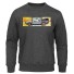 Herren-Sweatshirt mit Automotiv dunkelgrau