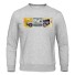 Herren-Sweatshirt mit Automotiv hellgrau