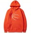 Herren-Sweatshirt mit Ballaufdruck orange