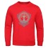 Herren-Sweatshirt mit Baum-Print F62 rot