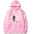 Herren-Sweatshirt mit chinesischen Schriftzeichen rosa