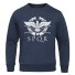 Herren-Sweatshirt mit F112-Aufdruck dunkelblau