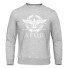 Herren-Sweatshirt mit F112-Aufdruck hellgrau