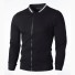 Herren-Sweatshirt mit F7-Kragen schwarz