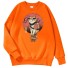 Herren-Sweatshirt mit Katze orange