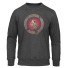 Herren-Sweatshirt mit Rabe dunkelgrau