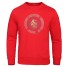 Herren-Sweatshirt mit Rabe rot