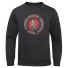 Herren-Sweatshirt mit Rabe schwarz