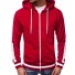 Herren-Sweatshirt mit Reißverschluss F14 rot