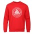 Herren-Sweatshirt mit Symbol rot