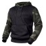 Herren-Sweatshirt mit Tarnmuster schwarz