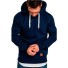 Herren-Sweatshirt mit Tasche dunkelblau