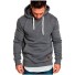 Herren-Sweatshirt mit Tasche dunkelgrau