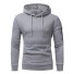 Herren-Sweatshirt mit Tasche F18 hellgrau