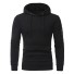 Herren-Sweatshirt mit Tasche F18 schwarz