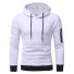 Herren-Sweatshirt mit Tasche F18 weiß