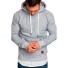 Herren-Sweatshirt mit Tasche hellgrau