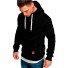 Herren-Sweatshirt mit Tasche schwarz