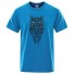 Herren-T-Shirt mit Eule T2164 blau